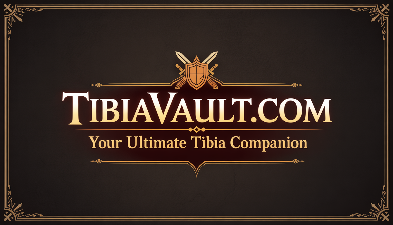 TibiaVault Dark Gold Banner